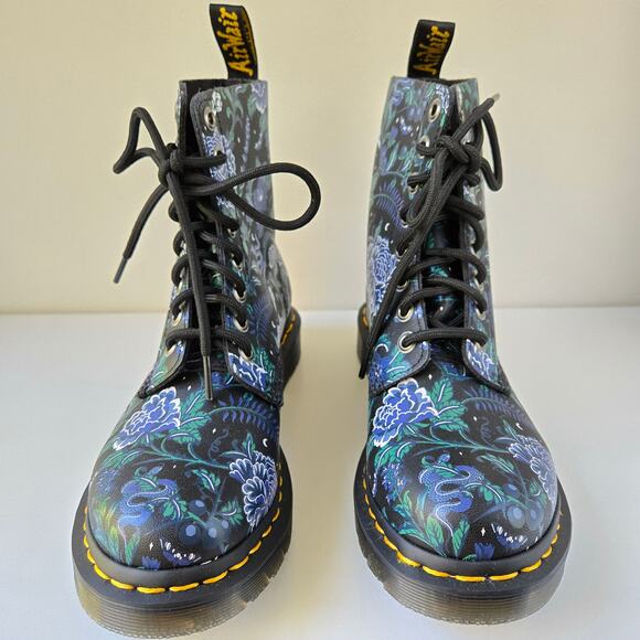 Dr. Martens NEW 1460 Pascal Mystic Floral Leather Boots Whimsigoth EU 37 US 6 - Picture 4 of 15